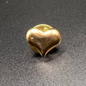 Gold Tone Heart Pin